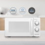Grunkel Microondas Con Grill 700 W 20 L Blanco Con 5 Niveles De Potencia